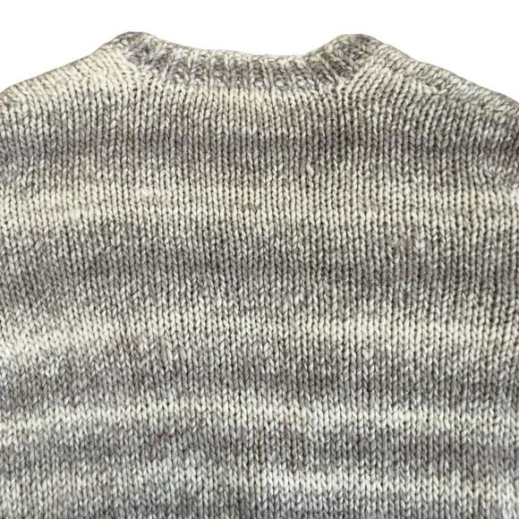 Derek Lam 10 Crosby Sz M Wool Alpaca Blend Chunky Knit Oversized Cardigan Cream - Picture 11 of 16